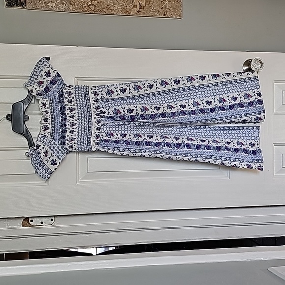 Blue and White Jumpsuit - Picture 7 of 9